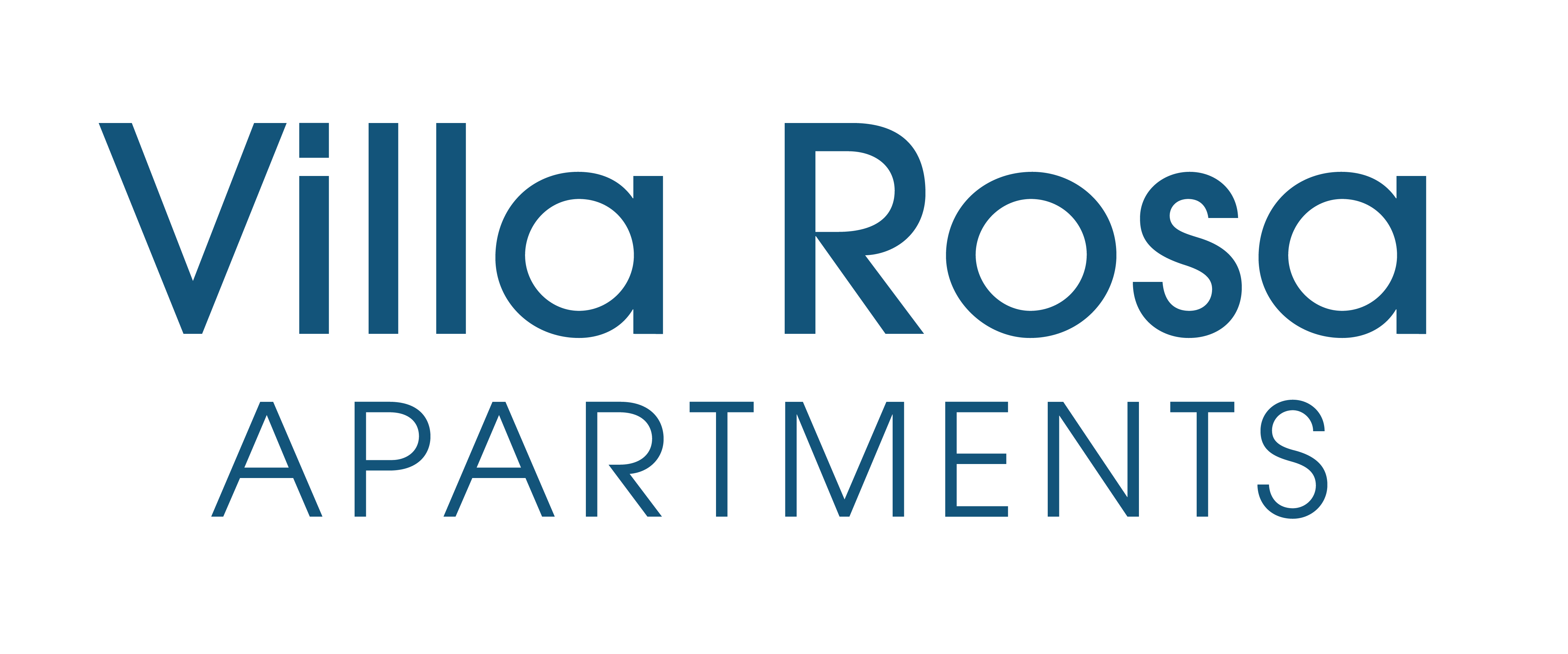 A logo for Villa Rosa Apartments.